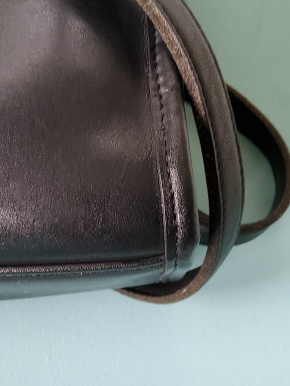 Vintage Coach Court Crossbody in Black + Hangtag 9870 - Picture 11 of 16